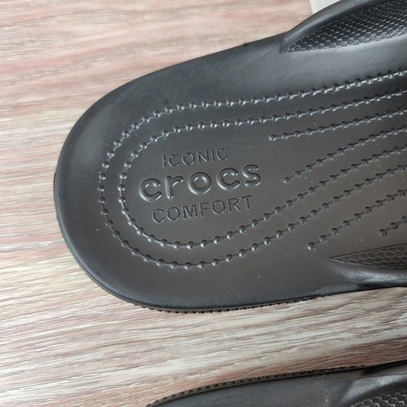 NEW Crocs Baya II Sandals Men's Size 12 Flip Flop Waterproof Thong Comfort Slide - Picture 6 of 9